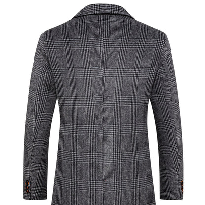 Rivello Checked Wool Overcoat