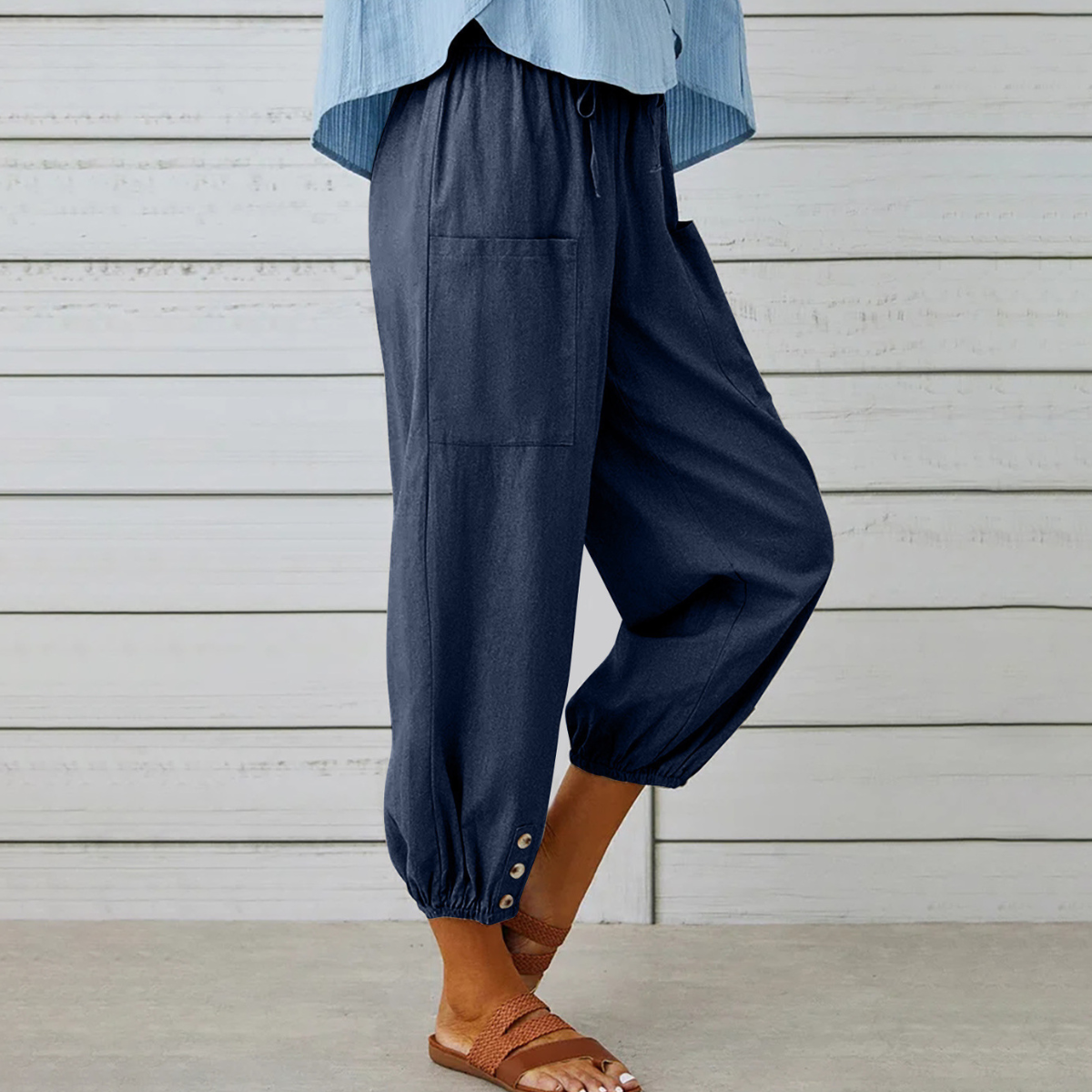 Valencia Linen Jogger Pants