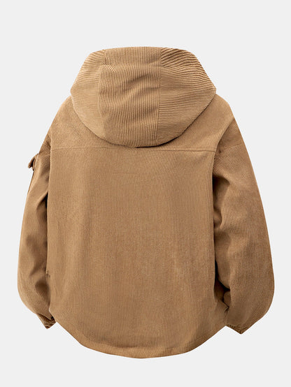Capri Corduroy Hooded Jacket