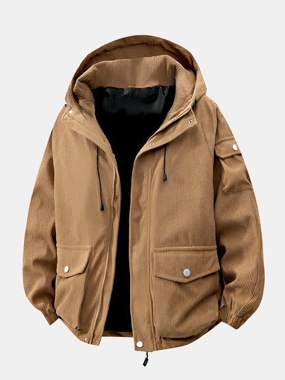 Capri Corduroy Hooded Jacket