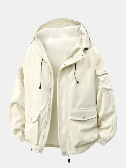 Capri Corduroy Hooded Jacket
