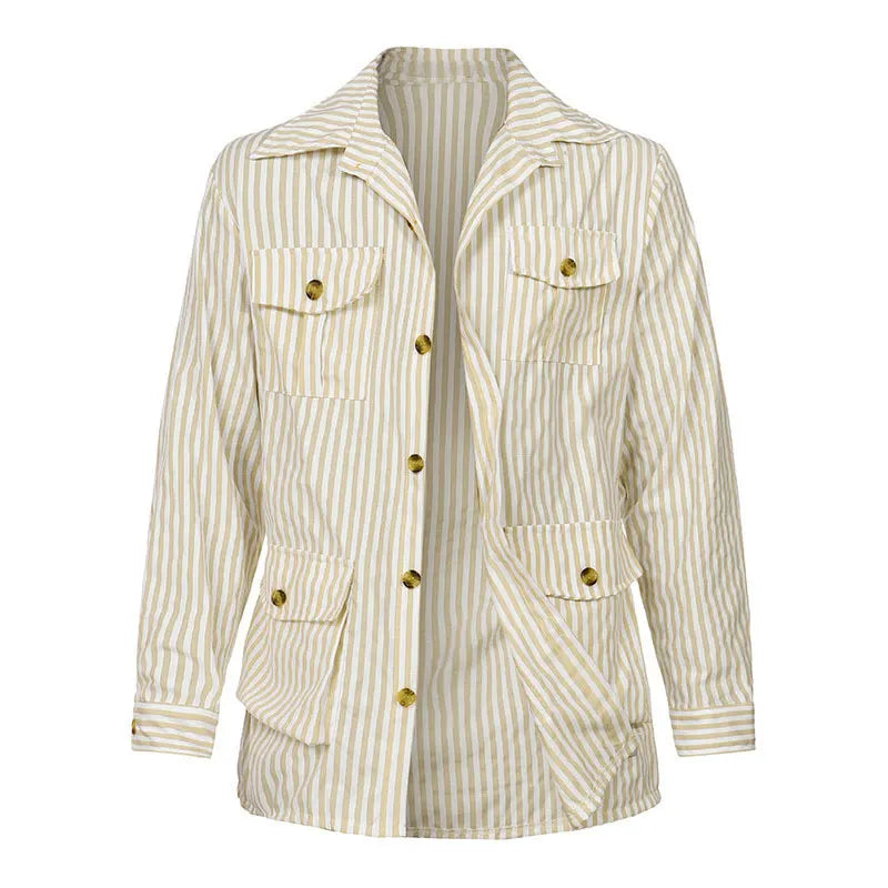 Mason Belted Pinstripe Coat