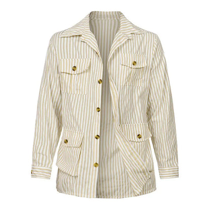 Mason Belted Pinstripe Coat
