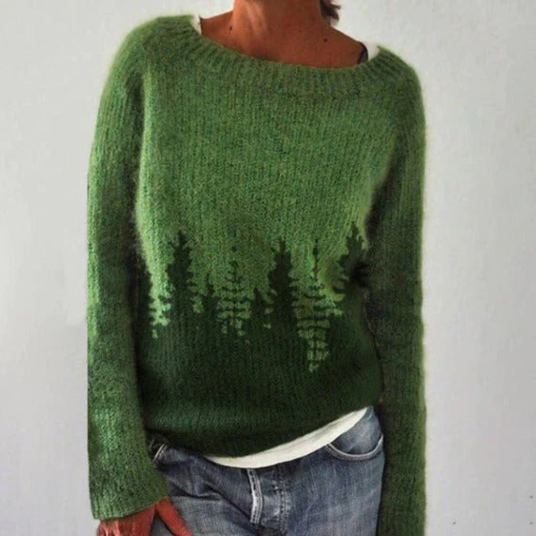 Lecce Patterned Knit Sweater
