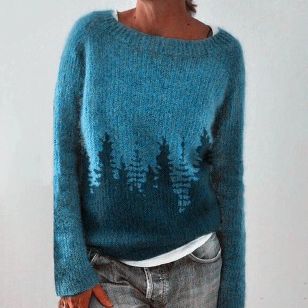 Lecce Patterned Knit Sweater
