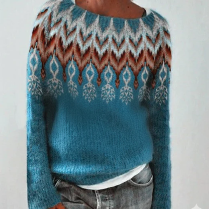 Lecce Patterned Knit Sweater