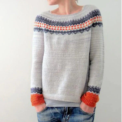 Lecce Patterned Knit Sweater