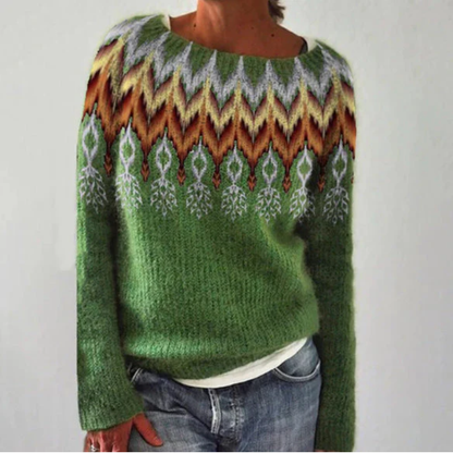 Lecce Patterned Knit Sweater