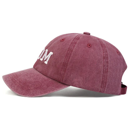 Embroidered 'Mom & Dad' Cap Duo