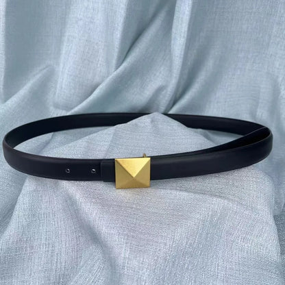 Cubic Cadence Leather Belt