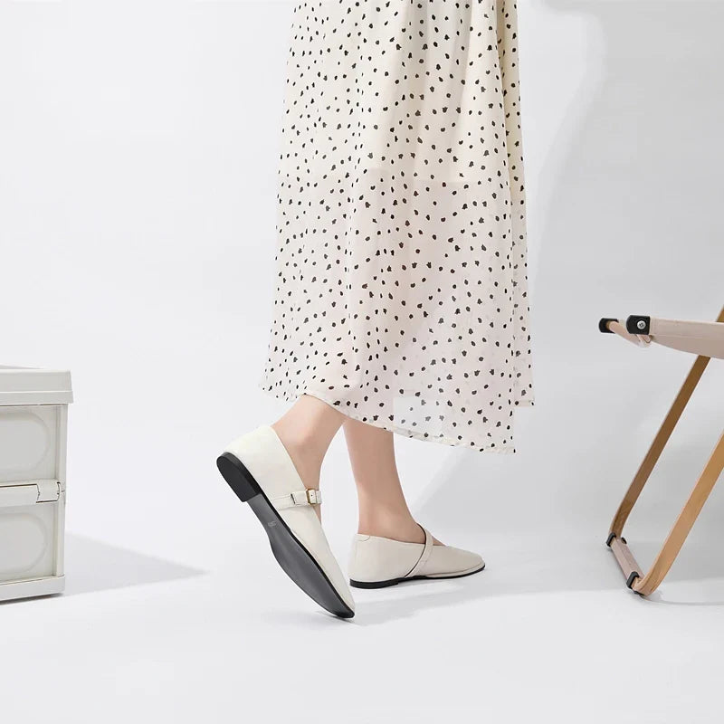 Augusta Leather Flats