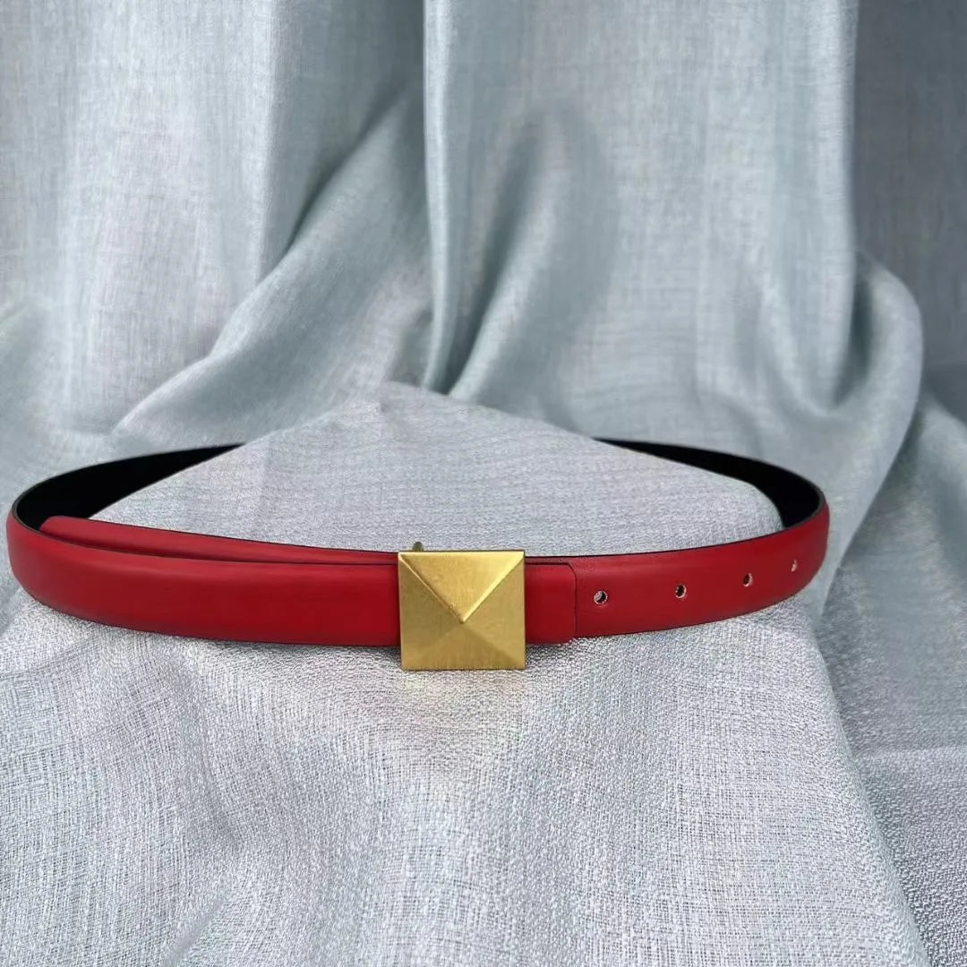 Cubic Cadence Leather Belt
