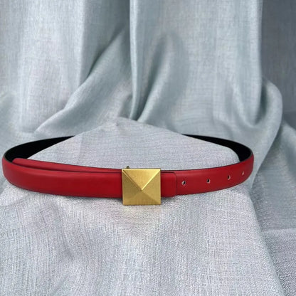 Cubic Cadence Leather Belt