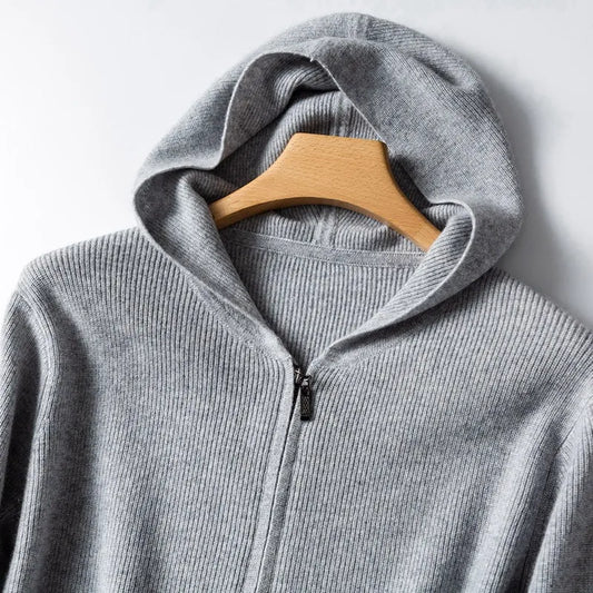 Meridian Cashmere Zipper Hoodie