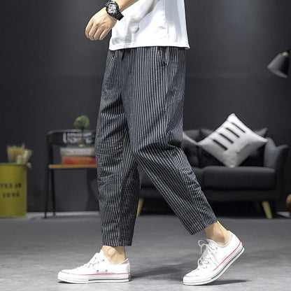 Marina Pinstripe Slim-Fit Pants