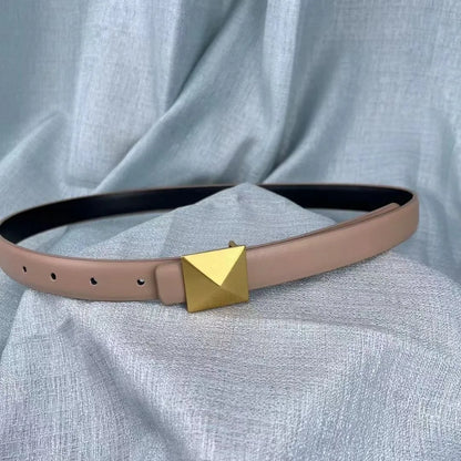 Cubic Cadence Leather Belt