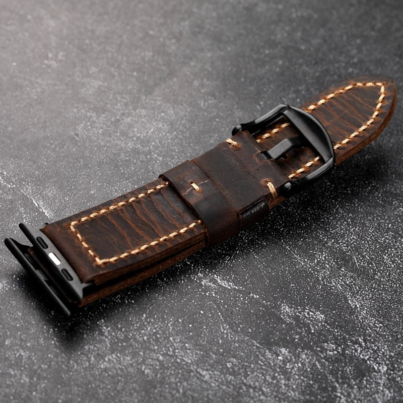 Balaton Cowhide Leather Apple Watch Band