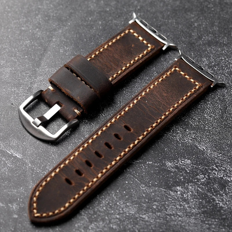 Balaton Cowhide Leather Apple Watch Band
