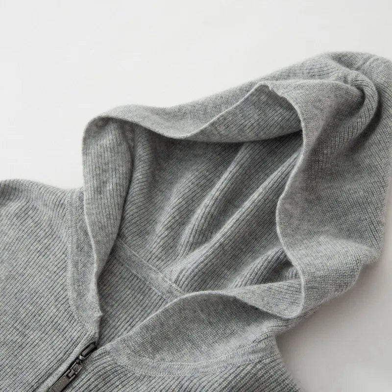 Meridian Cashmere Zipper Hoodie