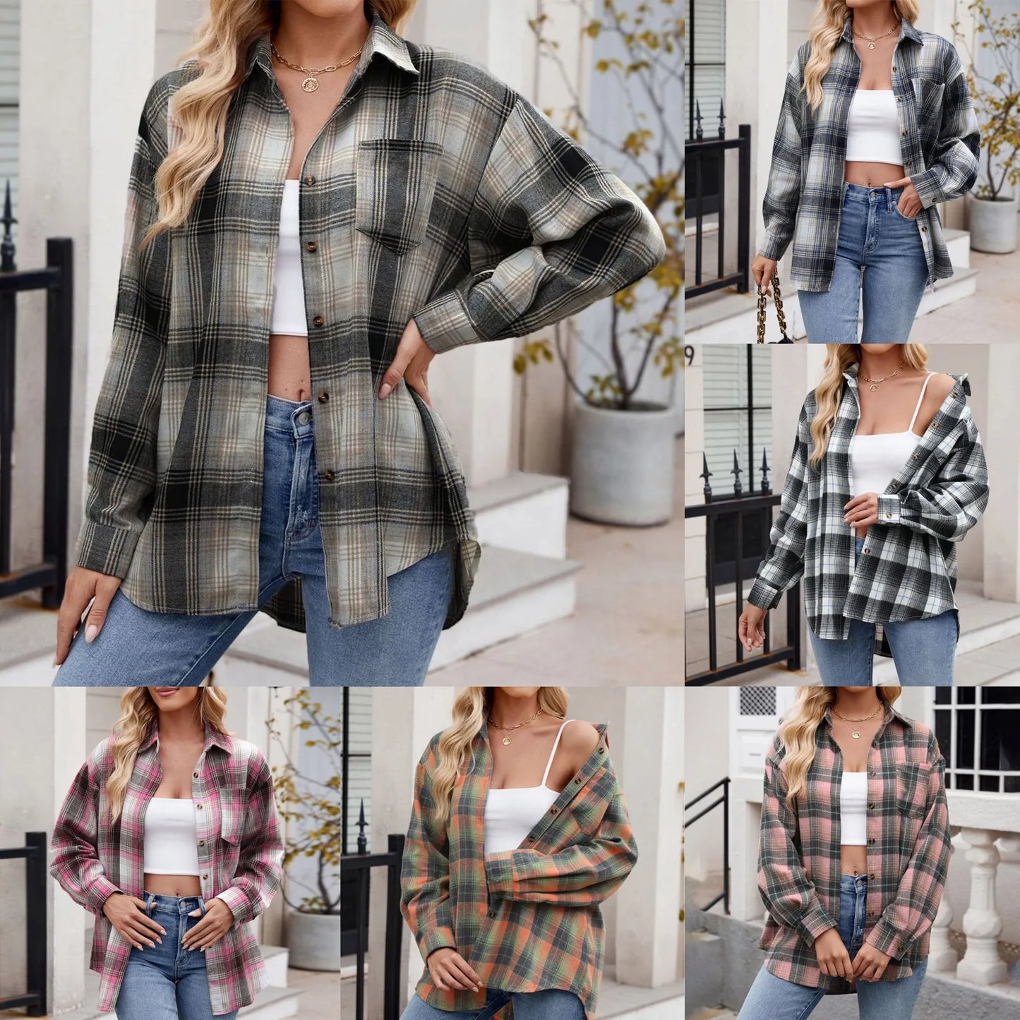 Downtown Plaid Long Sleeve