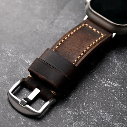 Balaton Cowhide Leather Apple Watch Band
