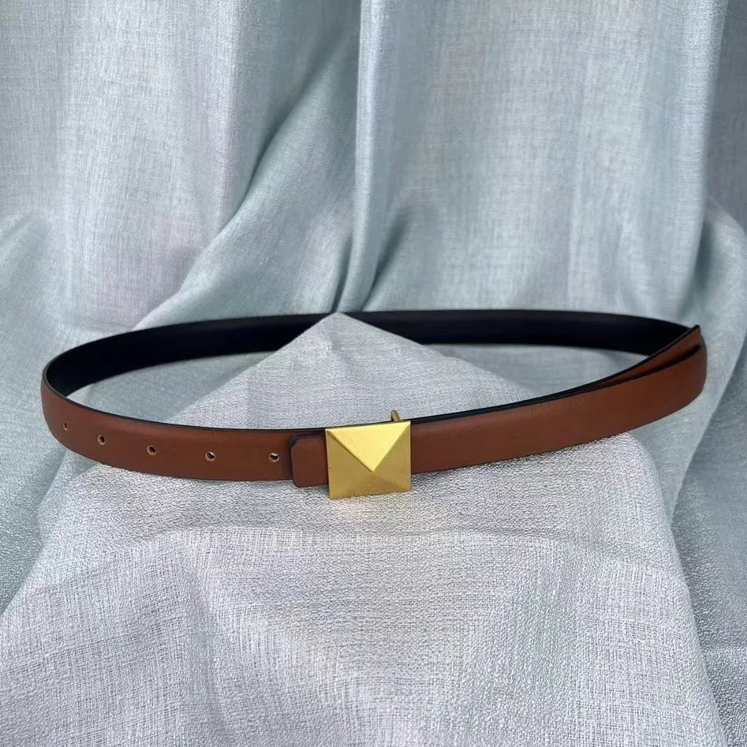 Cubic Cadence Leather Belt