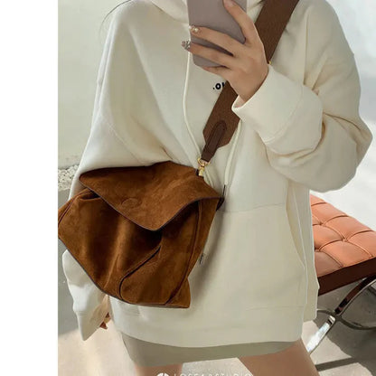 Segovia Suede Messenger Bag