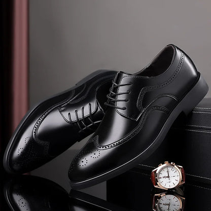 Echelon Leather Oxford Shoes
