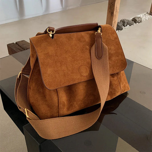 Segovia Suede Messenger Bag