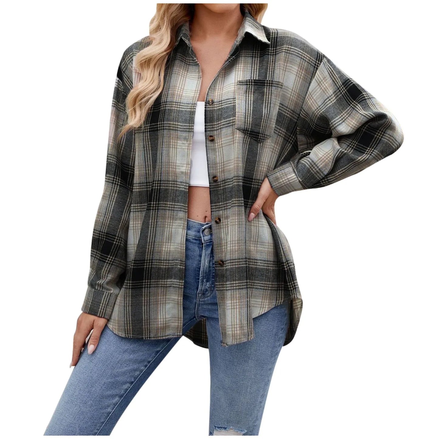 Downtown Plaid Long Sleeve