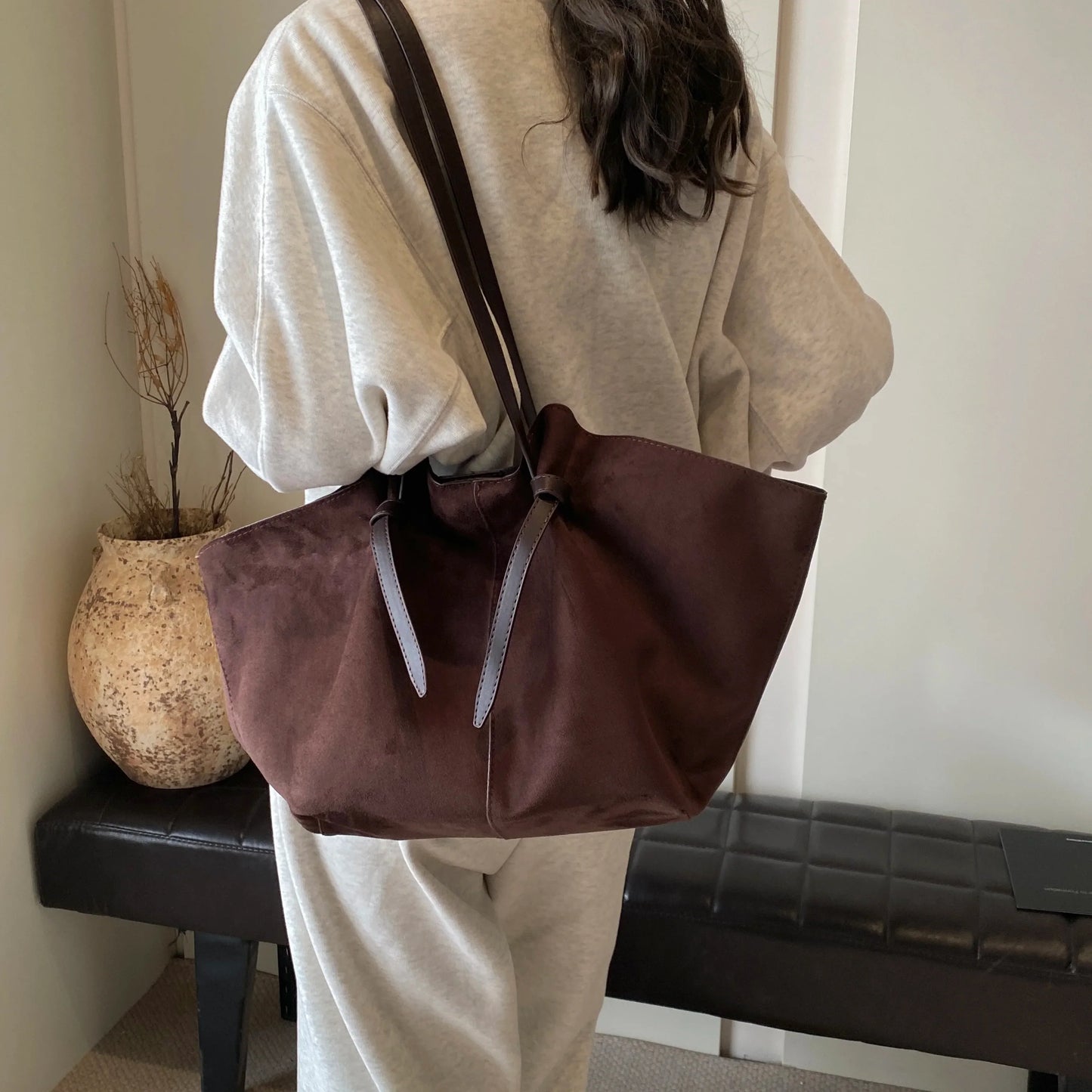 Capri Suede Tote Bag