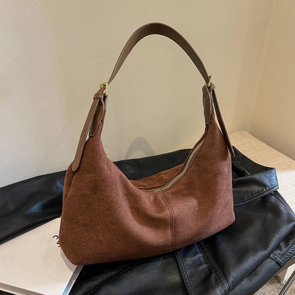 Capri Suede Shoulder Bag