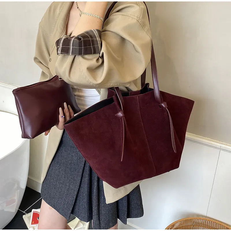 Siena Suede Tote Bag