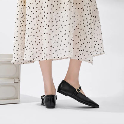 Augusta Leather Flats