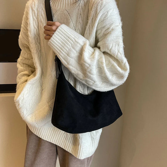 Capri Suede Shoulder Bag