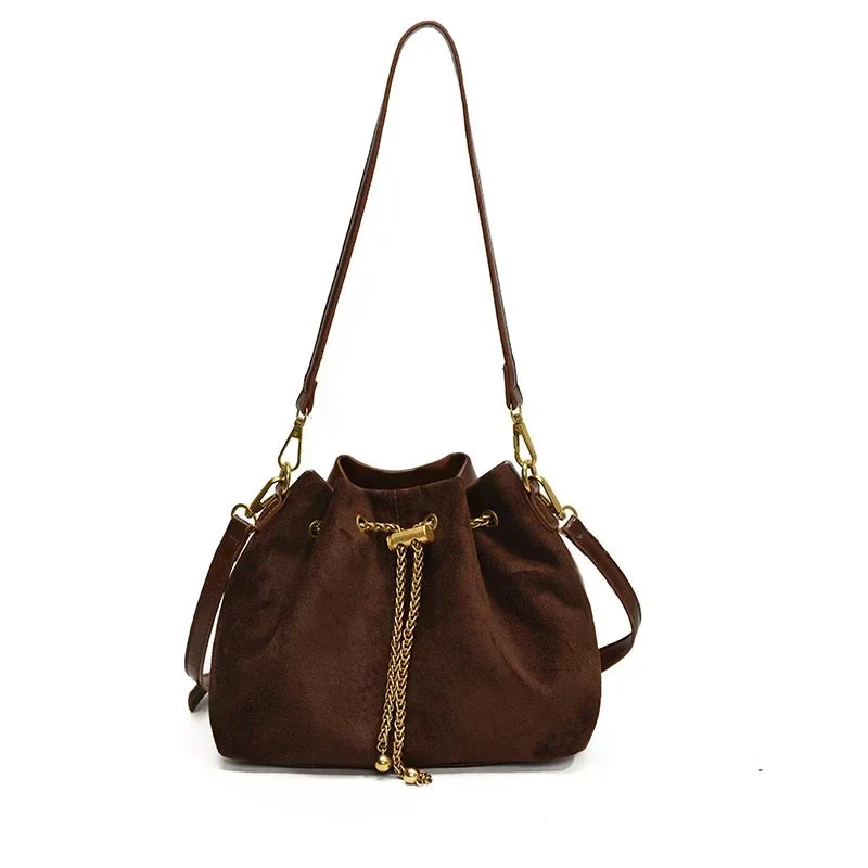Florence Suede Shoulder Bag