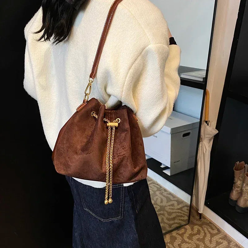 Florence Suede Shoulder Bag