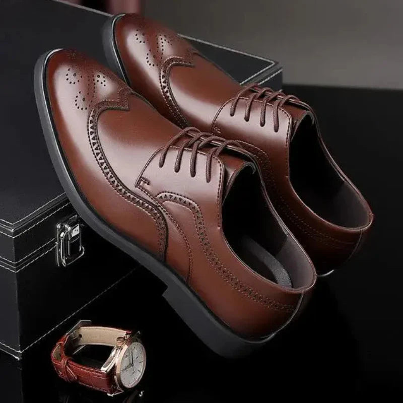 Echelon Leather Oxford Shoes