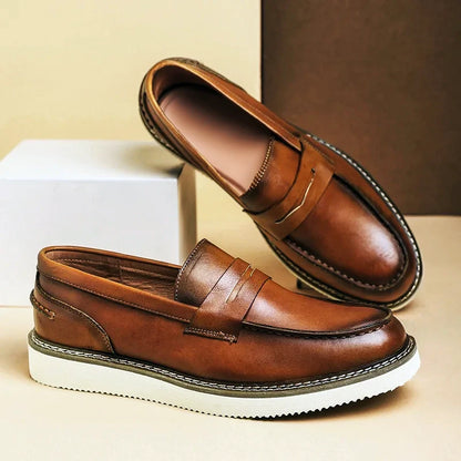Genoa Leather Penny Loafer