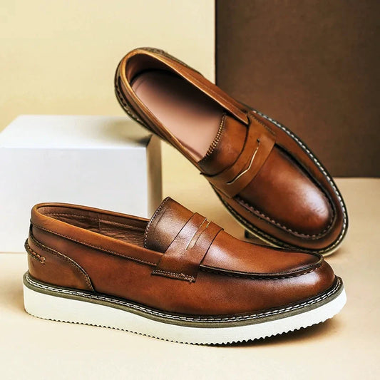 Genoa Leather Penny Loafer