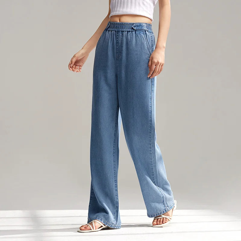 Effortless Denim Trouser