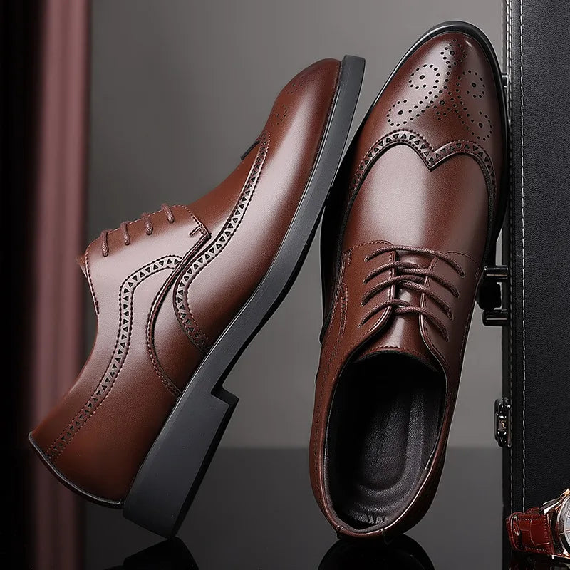 Echelon Leather Oxford Shoes