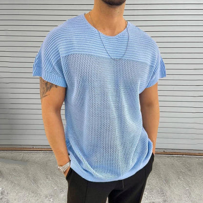 Mesh Vibe O Neck T Shirt