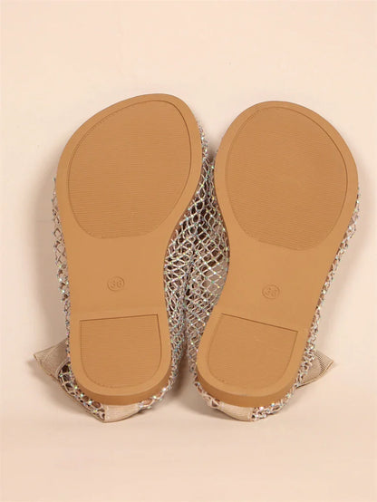 Crystalline Glam Flat Shoes