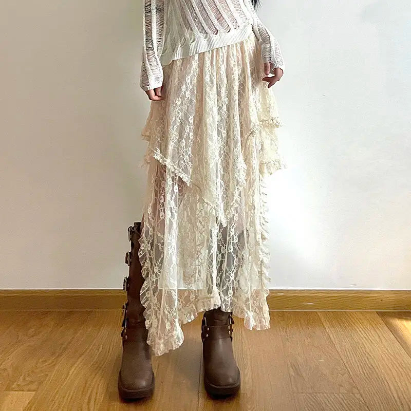 Elysian Lace Cascade Skirt