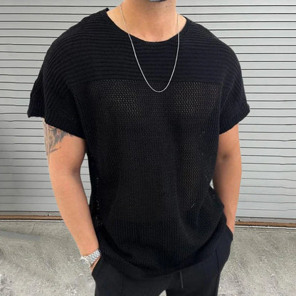 Mesh Vibe O Neck T Shirt