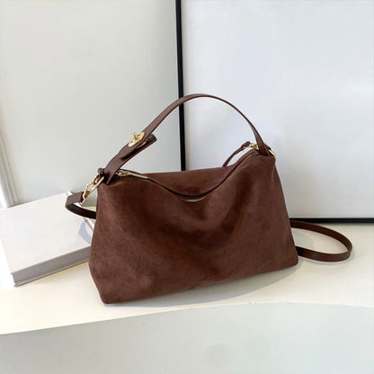 Luca Suede Shoulder Bag