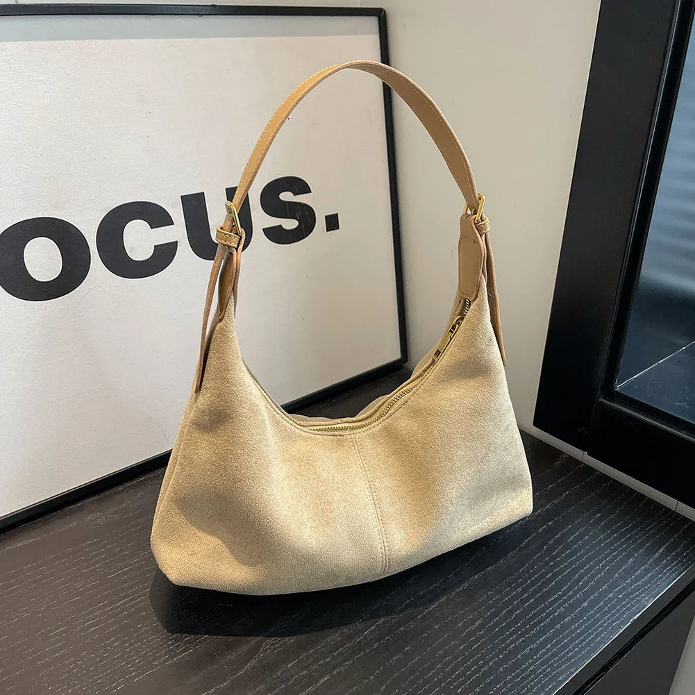 Capri Suede Shoulder Bag