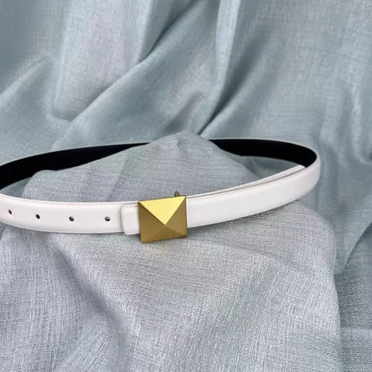Cubic Cadence Leather Belt
