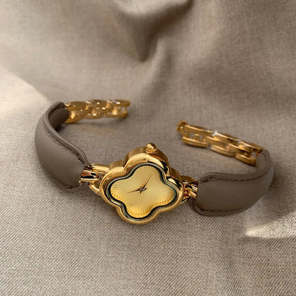 Mrs. Lucky Clover Dial  Gold-Plated Watch